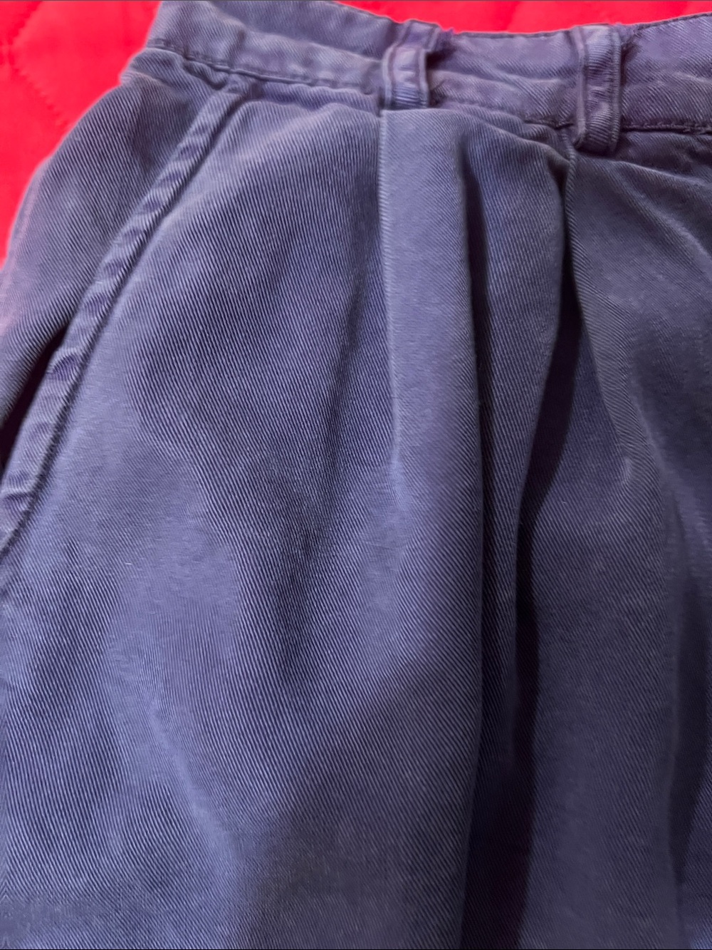 Women's Navy Blue Flare Wide Leg Pants - Picture 5 of 11
